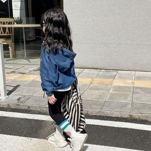 裁缝学苑TS02连帽牛仔外套上衣纸样儿童男童女童套头新款童装打板 商品图2