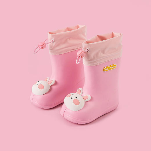 【卡通立体鸭雨鞋！轻盈不累脚】小鹿米利儿童雨鞋 宝宝束口水鞋柔软一体成型无异味儿童雨靴 商品图5