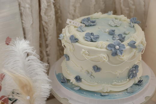 裱花-复古花边（蓝） 商品图1