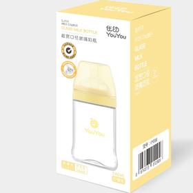 优幼超宽口径玻璃奶瓶240ML