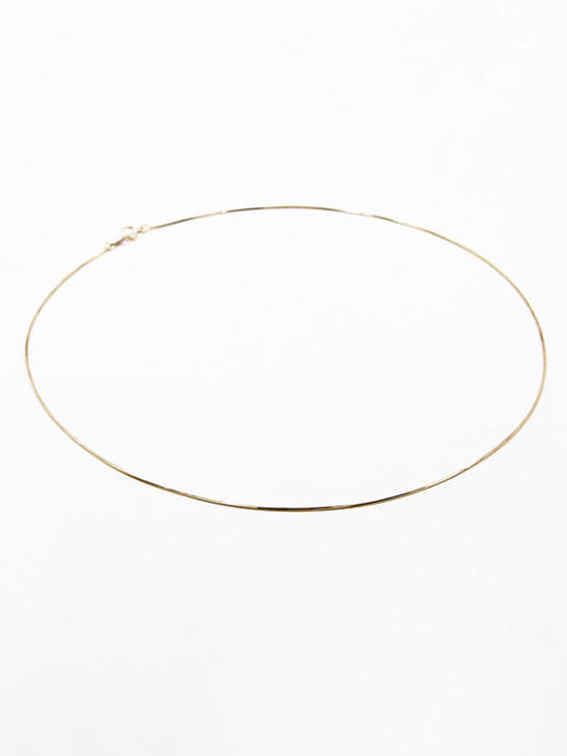 AWU｜R10 - Ray snake chain Necklace [光 项链 14K金] 商品图2