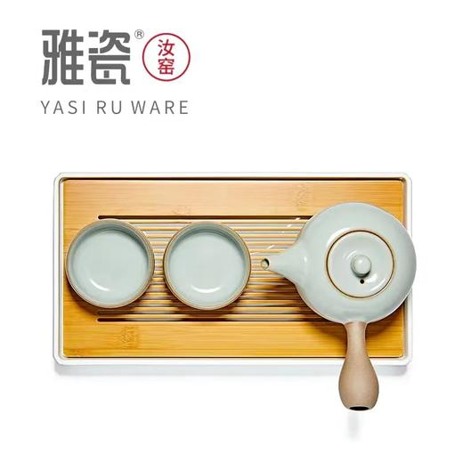 汝窑小坐侧把壶小套装 （一壶二杯） 商品图3