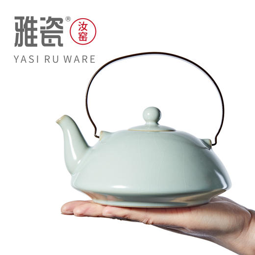 汝窑玄月提梁壶 商品图4