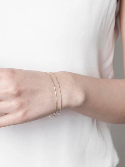 AWU｜R4 - Ray snake chain Bracelet [光 手链 14K金] 商品图1