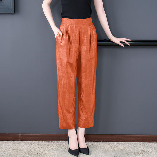 AHM xmys2281妈妈装复古百搭休闲大码直筒裤 商品图2