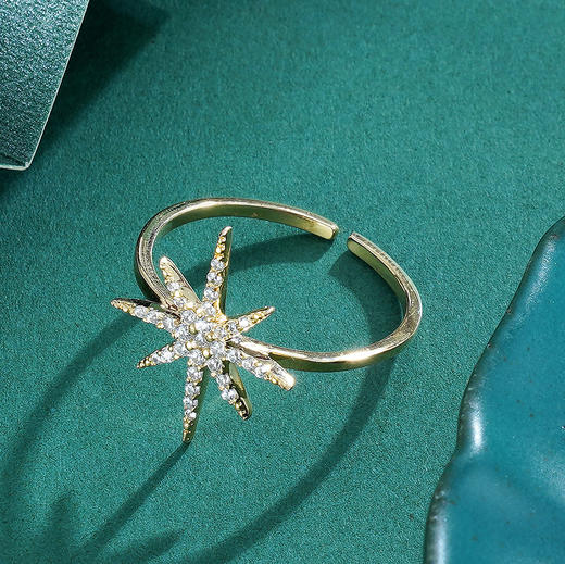 子佩集S925银【星光】戒指【J02820】镀金2303 商品图4