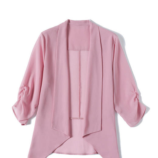 时尚气质，百搭雪纺薄款中袖西装外套空调衫KQL-E37M2597 商品图3