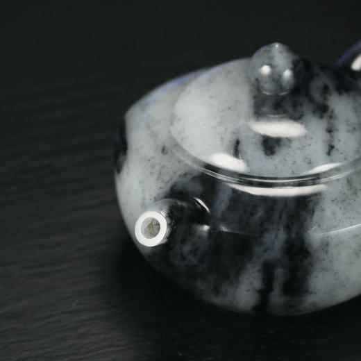 和田玉（青花）玉壶--碗灯壶（宋鸣放6652）184.76G 商品图7