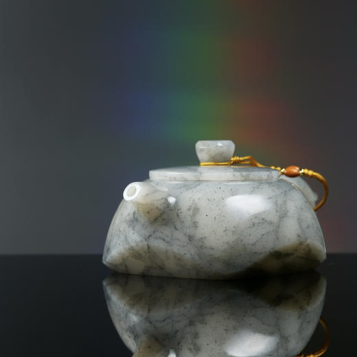 和田玉（青花）玉壶--方旋壶（宋鸣放6657）213.71g 商品图8