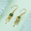子佩集S925银【绿杨烟外】碧玉耳环【WSC9439】镀金2303 商品缩略图3