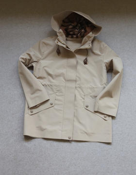 开春 嘚嘚以嘚嘚 哈！女段 粑家的 双面复合压胶 连帽中长款 风衣 外套