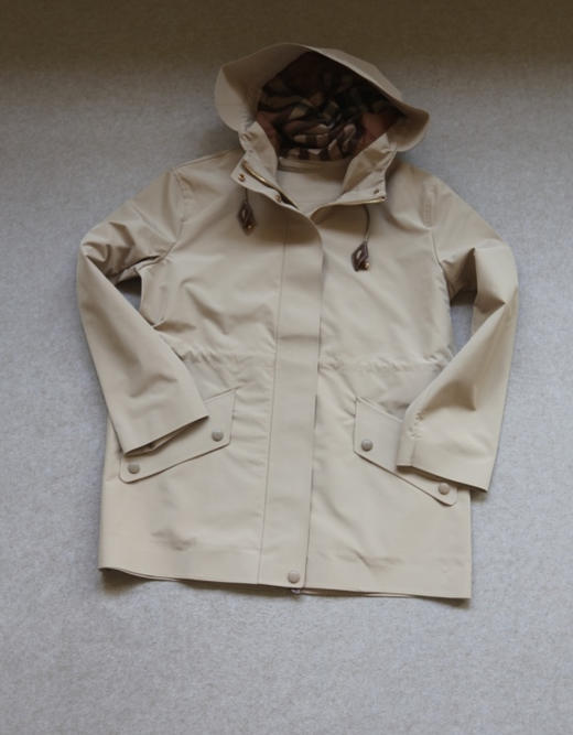 开春 嘚嘚以嘚嘚 哈！女段 粑家的 双面复合压胶 连帽中长款 风衣 外套 商品图0