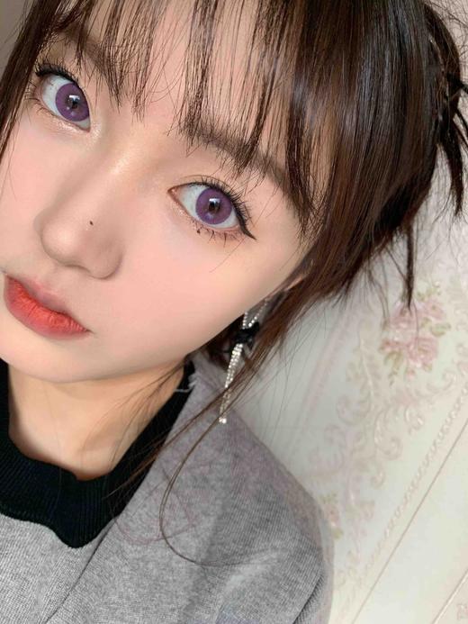 【月抛】梦幻紫 summerbaby  | 大直径14.5mm 着色14.1mm 有挡瞳风险，介意慎拍，紫色美瞳 商品图3