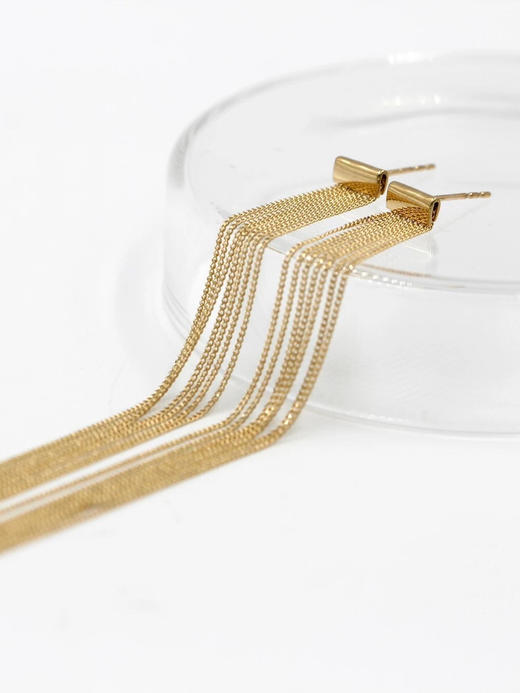 AWU｜NE-024 Tassel Earrings [ 流苏 耳环 14K金] 商品图2