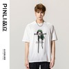 PINLI品立春季新款男士圆领印花短袖T恤青年上衣BG231111009 商品缩略图0