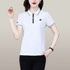 SP-106-908polo衫短袖t恤女休闲夏季衬衫2023新款带领显瘦中年妈妈翻领上衣 商品缩略图1