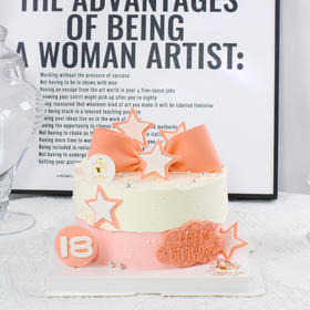 【1452】橘粉色蝴蝶结