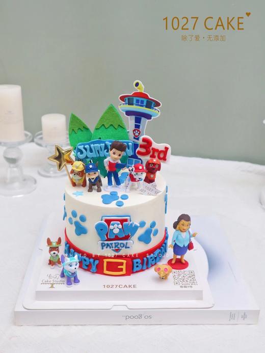 1027CAKE |汪汪队 狗狗主题蛋糕 翻糖 商品图0