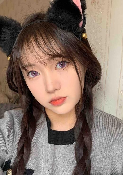 【月抛】梦幻紫 summerbaby  | 大直径14.5mm 着色14.1mm 有挡瞳风险，介意慎拍，紫色美瞳 商品图4