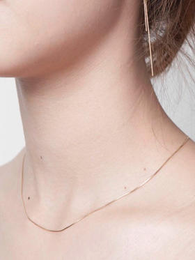 AWU｜R10 - Ray snake chain Necklace [光 项链 14K金]