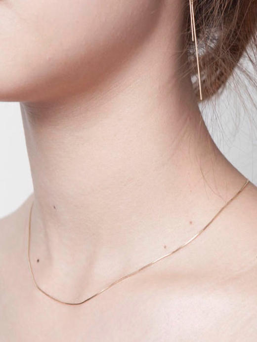 AWU｜R10 - Ray snake chain Necklace [光 项链 14K金] 商品图0