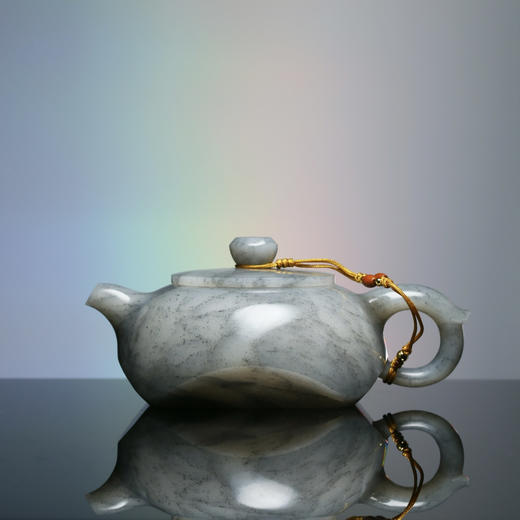 和田玉（青花）玉壶--方旋壶（宋鸣放6657）213.71g 商品图9