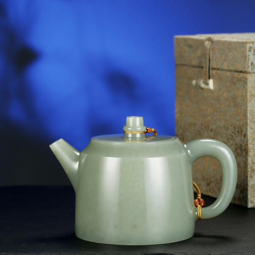 和田玉（青玉）玉壶---汉铎壶（宋鸣放6674）315.22g 商品图4