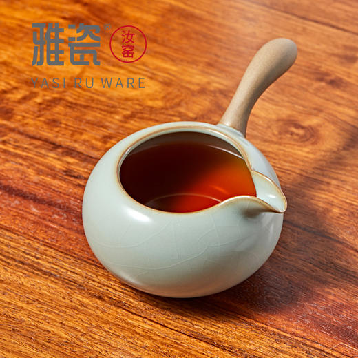 汝窑侧把公道杯 商品图8