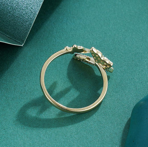 子佩集S925银【冰心双蝶】戒指【R61260401】镀金2303 商品图6