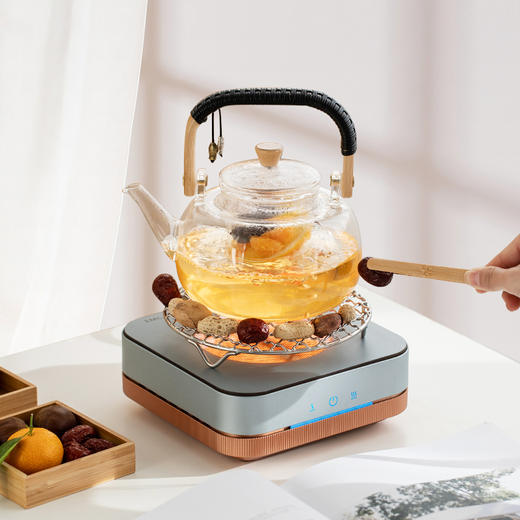 友茗堂 幻影电陶炉 茶炉家用低噪多功能煮茶器1300W烧水迷你电陶炉 商品图5