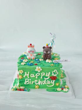 定制款裸蛋糕 - 春日