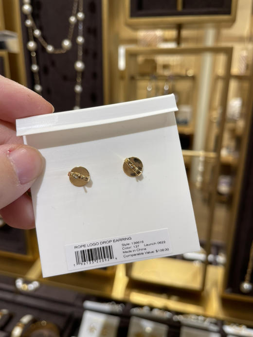 Tory burch/ TB 2023 春款 在逃公主 系列  珍珠水滴💧泪珠耳钉 商品图6