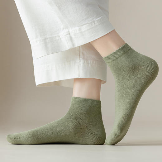 无印新品女士纯色船袜纯色4双1组  A-4572 商品图6