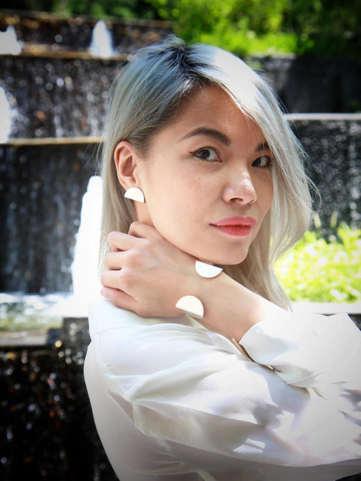 AWU｜Demi Earrings [ 半 耳钉 D1-S / D2-L ] 商品图2