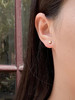 AWU｜NE-007 - Square Earrings [ 磨砂方扣 耳钉 14K金] 商品缩略图1