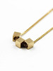 AWU｜NN-009 3Cubes necklace 三颗磨砂方盒项链 [项链 14K金] 商品缩略图1