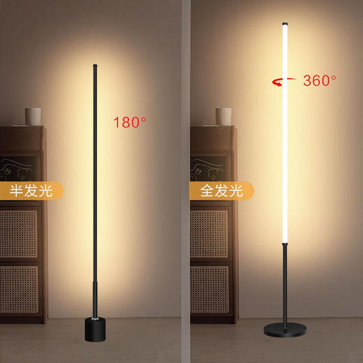极简落地灯ins墙角简约轻奢卧室床头灯护眼起夜led创意遥控氛围灯 商品图3