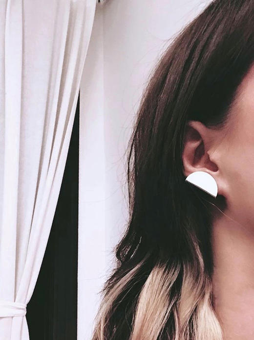 AWU｜Demi Earrings [ 半 耳钉 D1-S / D2-L ] 商品图0