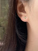AWU｜NE-034 mini green baguette studs earrings [ 绿尖金石 耳钉 14K金] 商品缩略图1