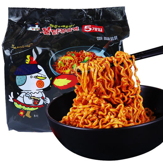 三养辣火鸡味方便面拌面700g 商品图1