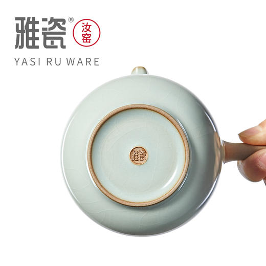 汝窑侧把公道杯 商品图6