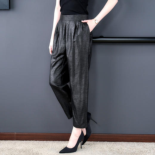 AHM xmys2281妈妈装复古百搭休闲大码直筒裤 商品图1