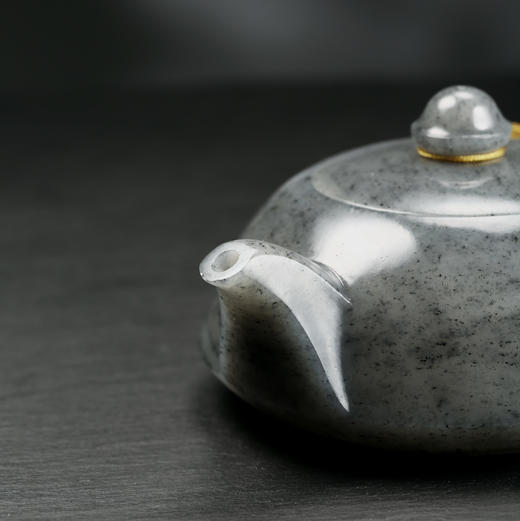 和田玉（青花）玉壶--飞碟壶（宋鸣放6651）179.01g 商品图9