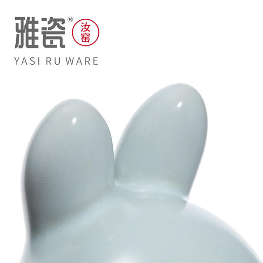 汝窑玉兔 茶宠 摆件 商品图14