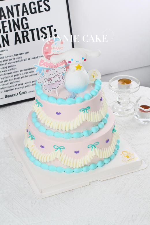 【1453】复古蓝粉撞色玉桂狗 商品图3