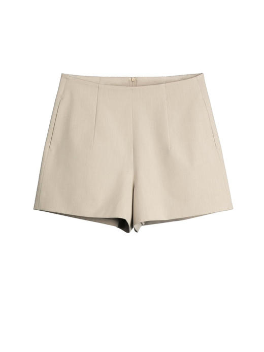 Semplicita | F20 极简西装短裤 [浅米 / 黑藏青] 商品图4
