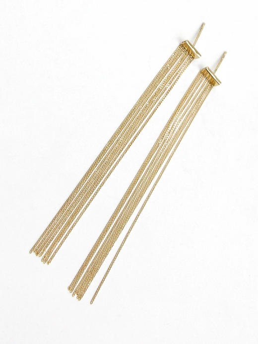 AWU｜NE-024 Tassel Earrings [ 流苏 耳环 14K金] 商品图3