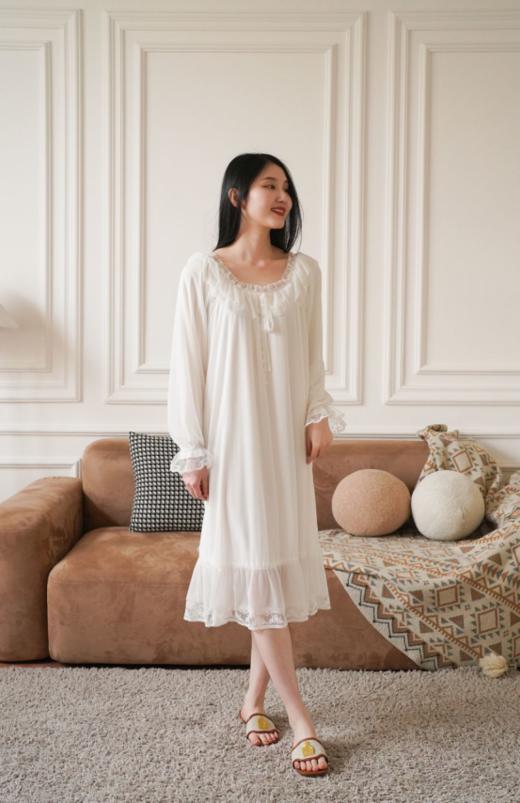 新品按头安利❗️超级重工的法式家居长裙～【日本GUNEFUU古那福法式家居睡裙】 商品图4