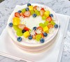 春夏日小清新系列蓝莓草莓青提水果蛋糕（动物奶油） 商品缩略图0