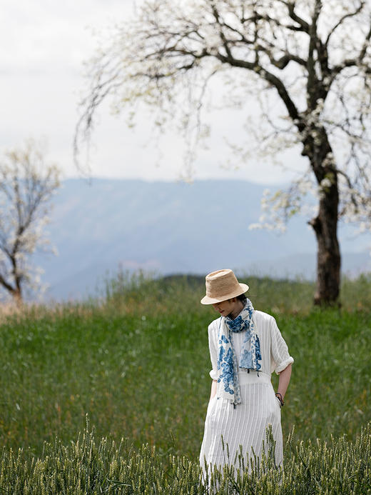 牧衣游 汉麻压褶连衣裙----非运 商品图3